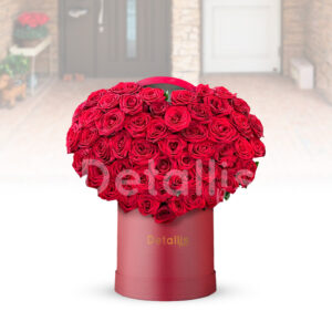 Gran Corazón de rosas en caja