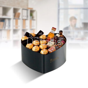 pack de chocolates y mini licores para él