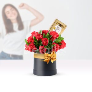 Rosas y ferrero